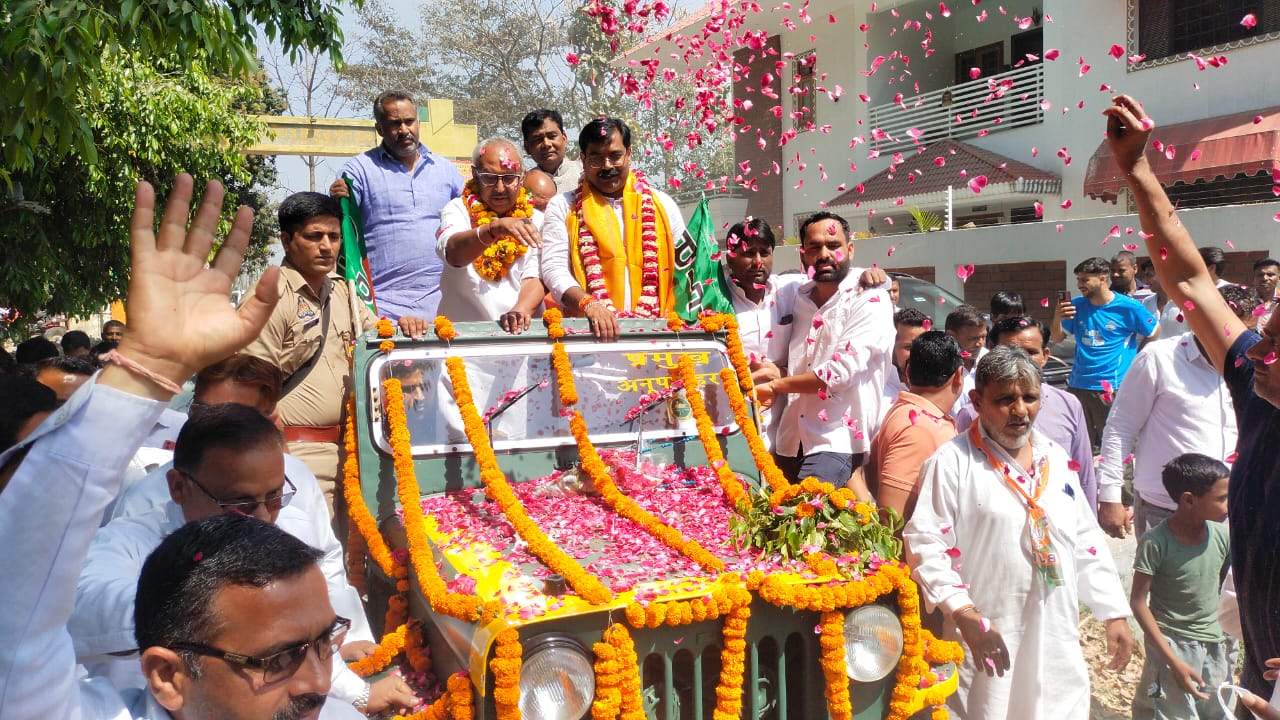 गांव बिचौला में भाजपा के नवनिर्वाचित जिलाध्यक्ष का स्वागत